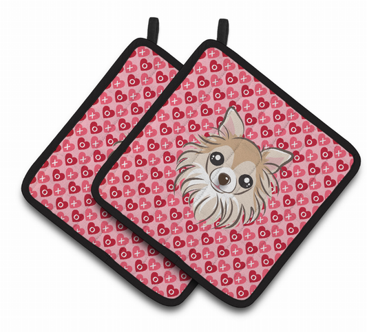 Dog XOXO Pair of Pot Holders