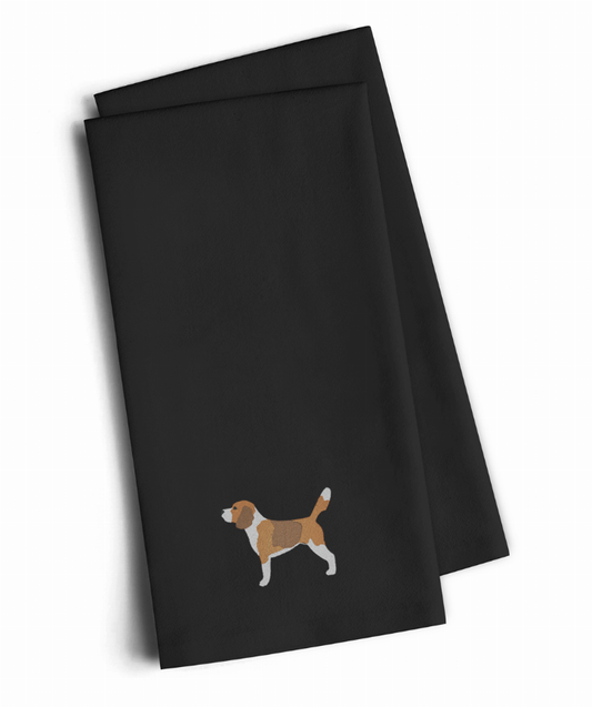 Dog Design Embroidered Kitchen Towel Set of 2