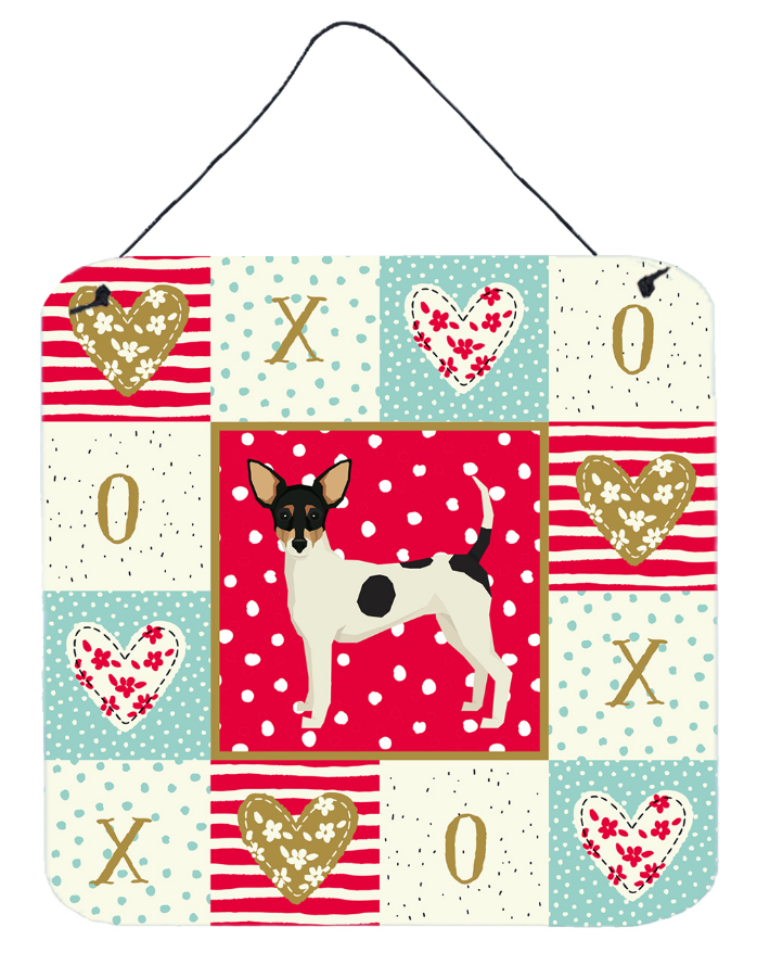 Toy Fox Terrier Love Wall or Door Hanging Prints