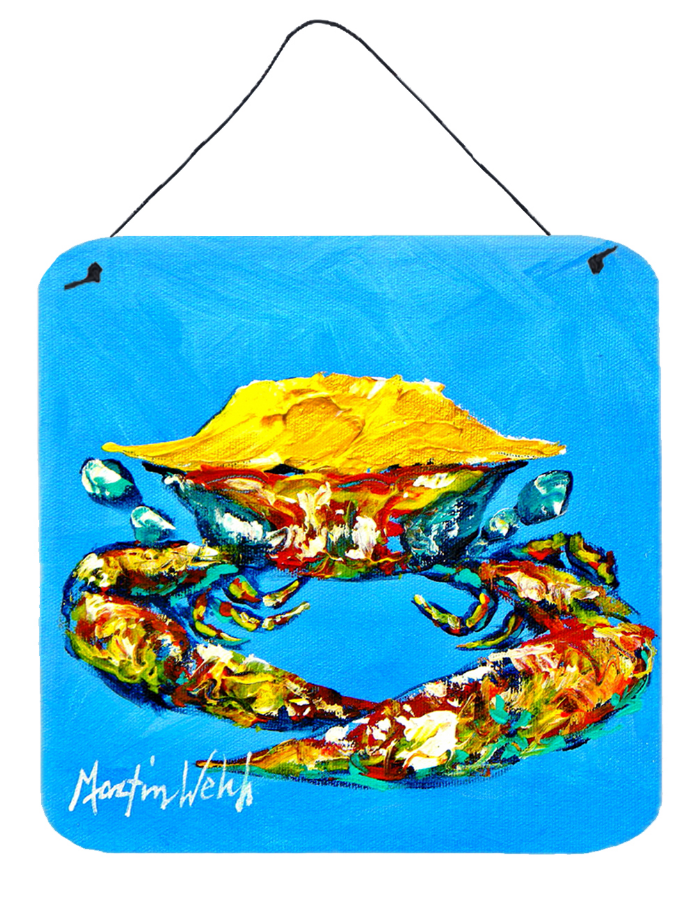 Crab Baby Blue Wall or Door Hanging Prints