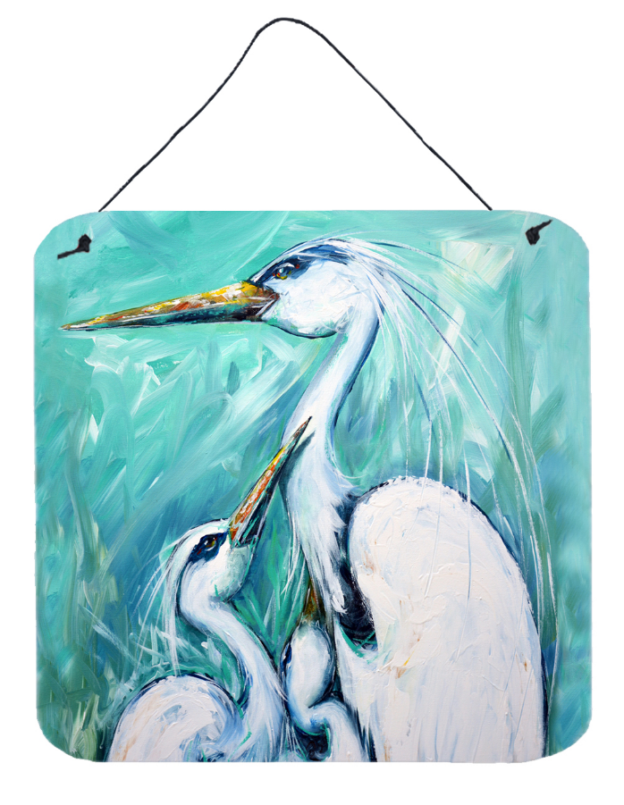 Mother's Love Egret Wall or Door Hanging Prints