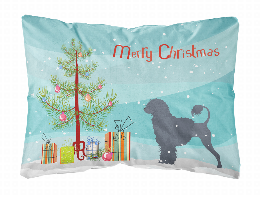 Christmas Tree Dog Art Canvas Fabric Decorative Pillow Style 2