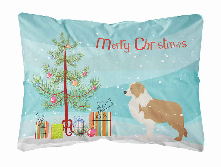 Christmas Tree Dog Art Canvas Fabric Decorative Pillow Style 2