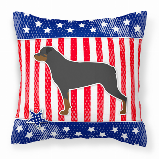 USA Design with Dog Fabric Decorative Pillow