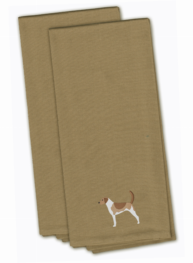 Dog Design Embroidered Kitchen Towel Set of 2