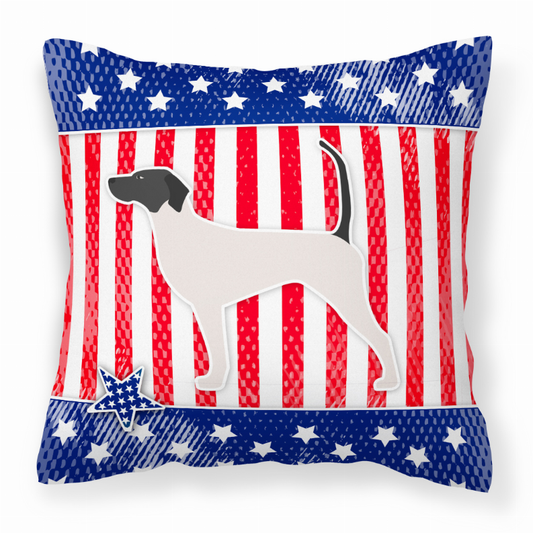 USA Design with Dog Fabric Decorative Pillow