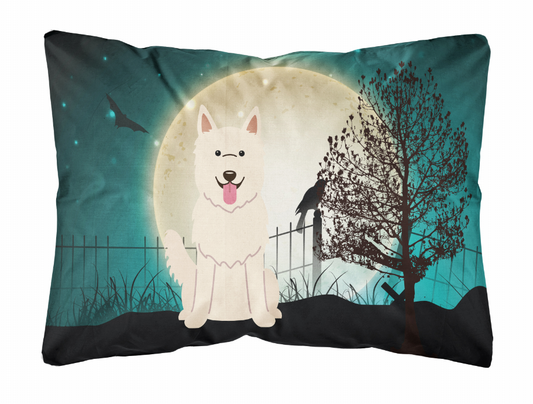 Halloween Dog Art Canvas Fabric Decorative Pillow