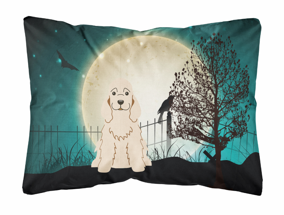 Halloween Dog Art Canvas Fabric Decorative Pillow