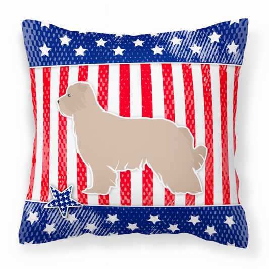 USA Design with Dog Fabric Decorative Pillow