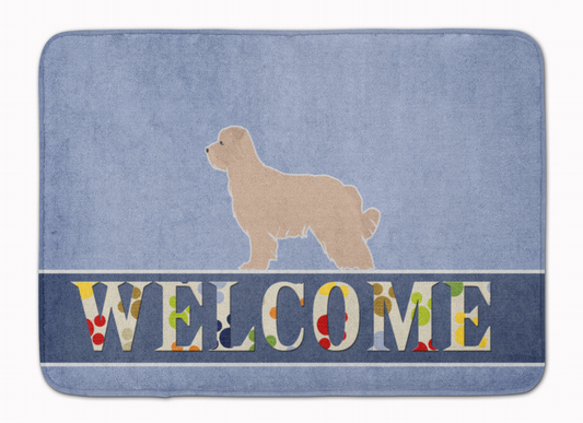 Dog Breed Print Machine Washable Memory Foam Welcome Mat