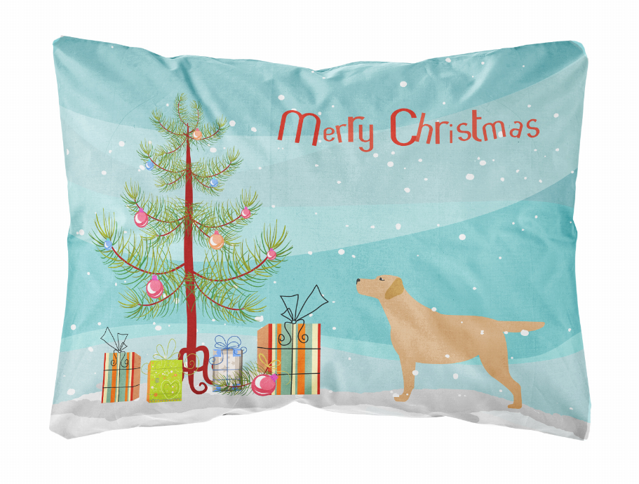 Christmas Tree Dog Art Canvas Fabric Decorative Pillow Style 19