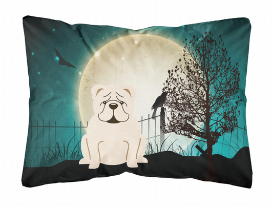 Halloween Dog Art Canvas Fabric Decorative Pillow