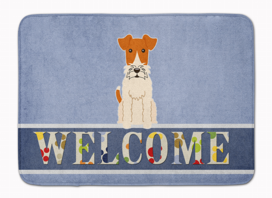 Dog Breed Print Machine Washable Memory Foam Welcome Mat