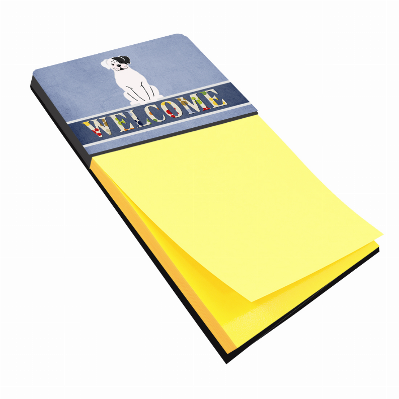 Welcome Design with Dog Sticky Note Holder