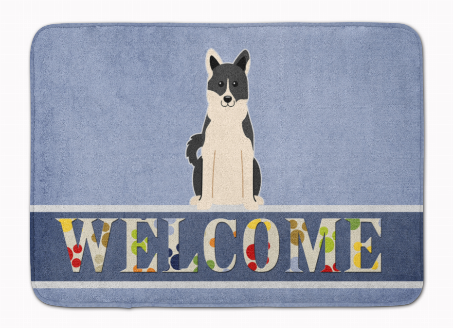 Dog Breed Print Machine Washable Memory Foam Welcome Mat