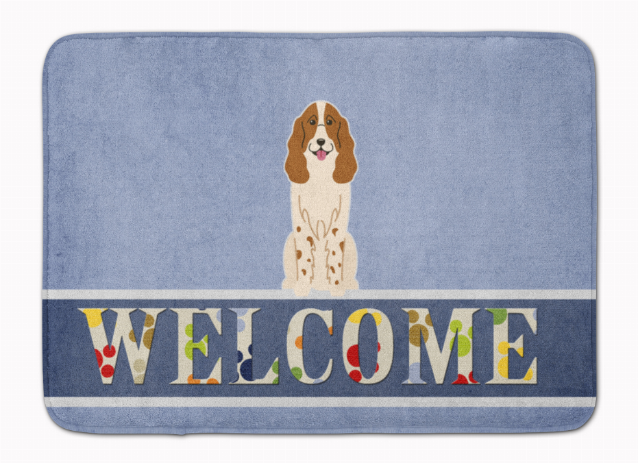 Dog Breed Print Machine Washable Memory Foam Welcome Mat