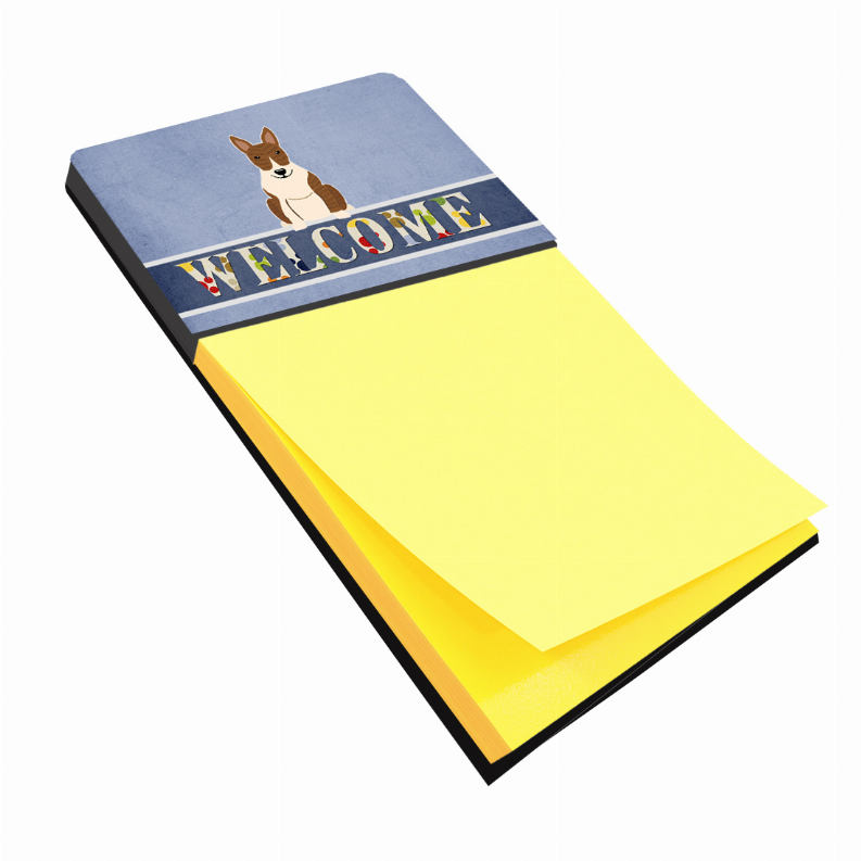 Welcome Design with Dog Sticky Note Holder