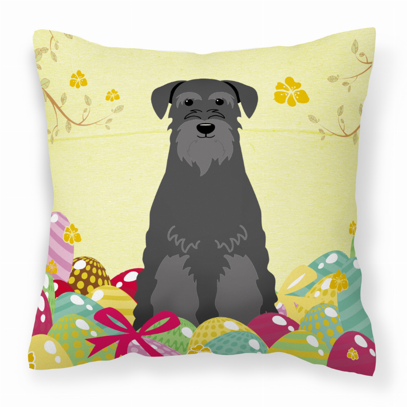 Easter Eggs Design Dog Art Fabric Decorative Pillow