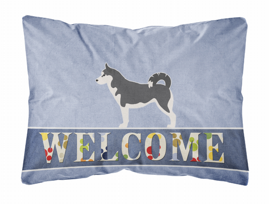 Welcome Dog Art Canvas Fabric Decorative Pillow