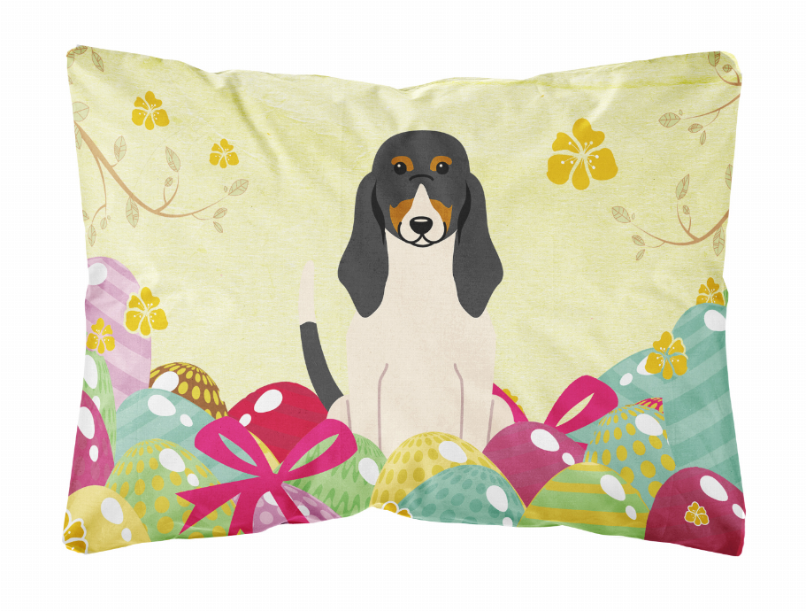 Easter Eggs Dog Art Canvas Fabric Decorative Pillow