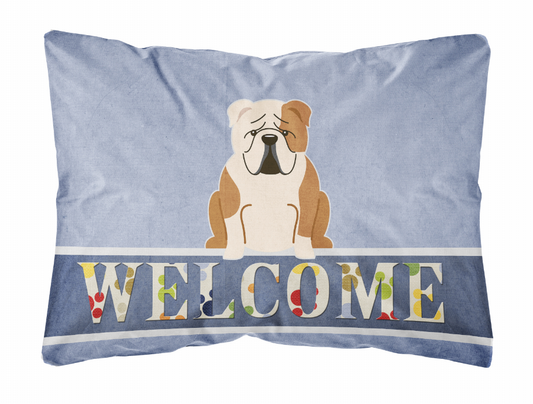 Welcome Dog Art Canvas Fabric Decorative Pillow