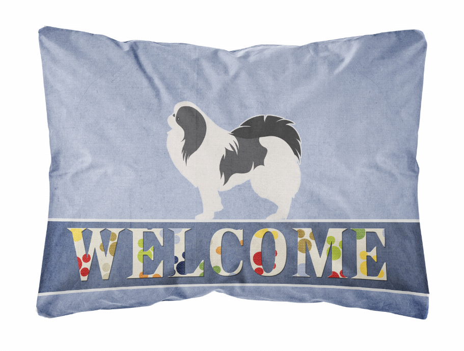 Welcome Dog Art Canvas Fabric Decorative Pillow