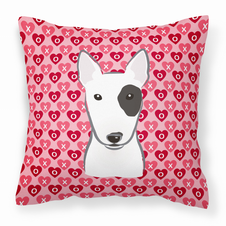 Love Design with Dog Fabric Decorative Pillow