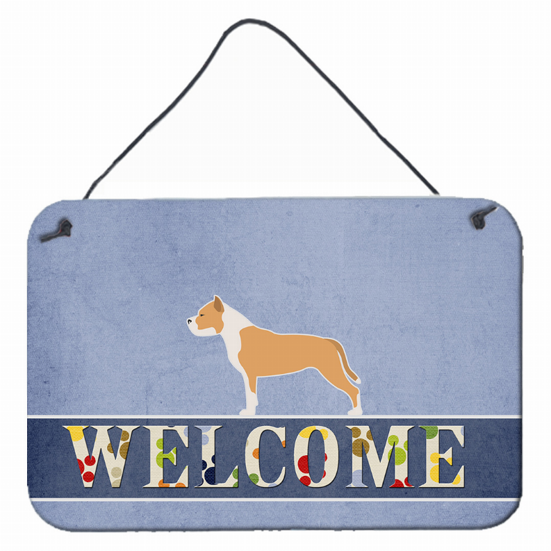 Welcome Sign with Dog Wall or Door Hanging Prints