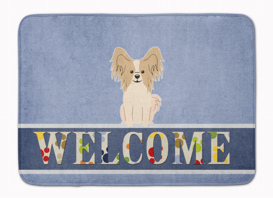 Dog Breed Print Machine Washable Memory Foam Welcome Mat