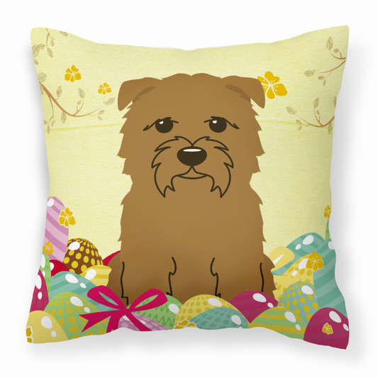 Easter Eggs Design Dog Art Fabric Decorative Pillow