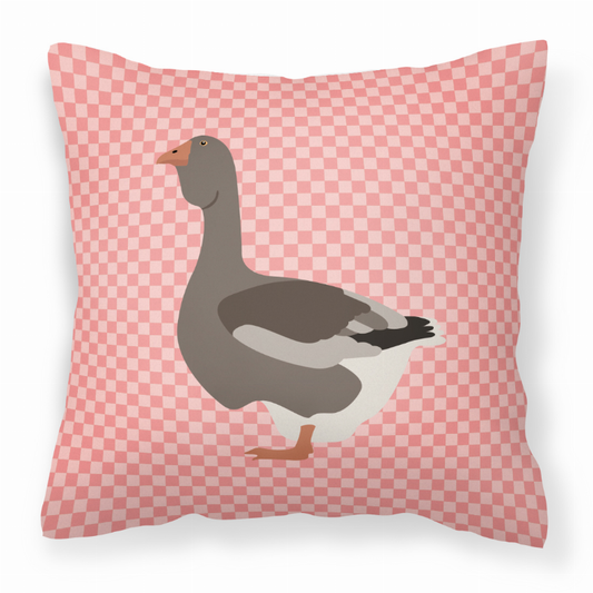 Animal Art Checkboard Design Fabric Decorative Pillow