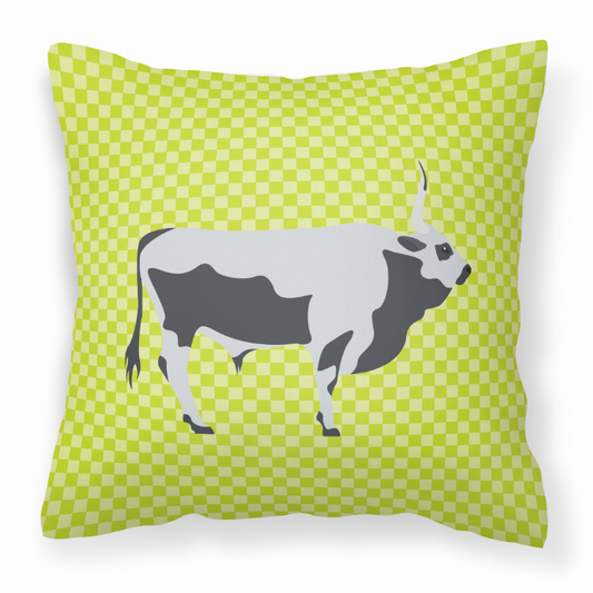 Animal Art Checkboard Design Fabric Decorative Pillow