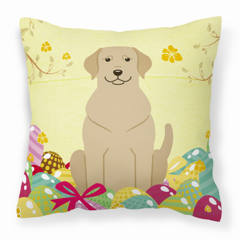 Easter Eggs Design Dog Art Fabric Decorative Pillow