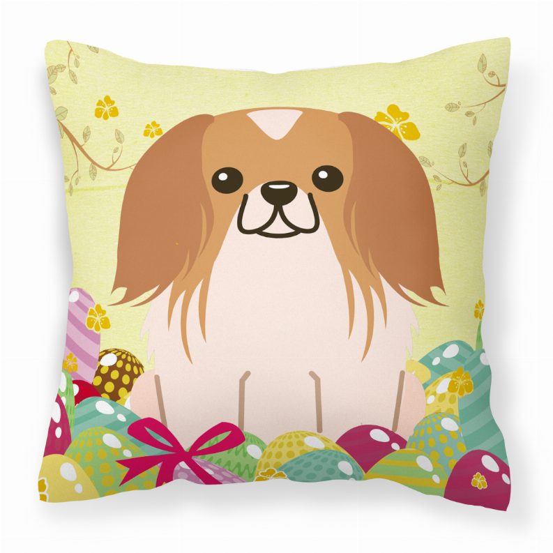 Easter Eggs Design Dog Art Fabric Decorative Pillow