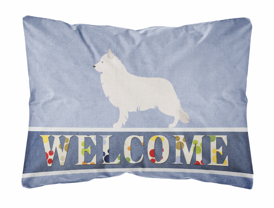 Welcome Dog Art Canvas Fabric Decorative Pillow Style 2