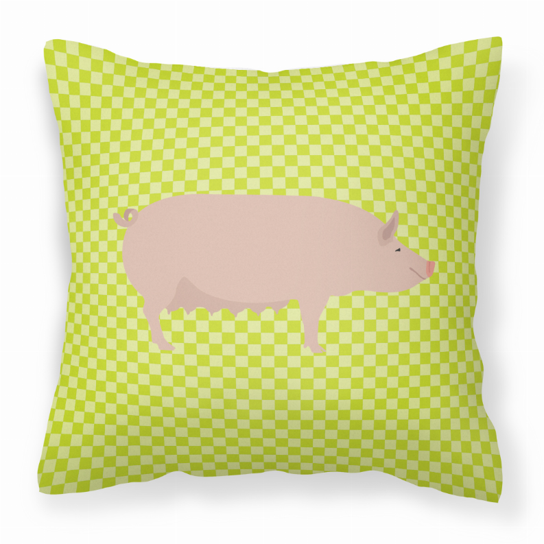 Animal Art Checkboard Design Fabric Decorative Pillow