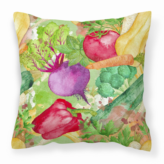 Watercolor Food/Drinks Fabric Decorative Pillow