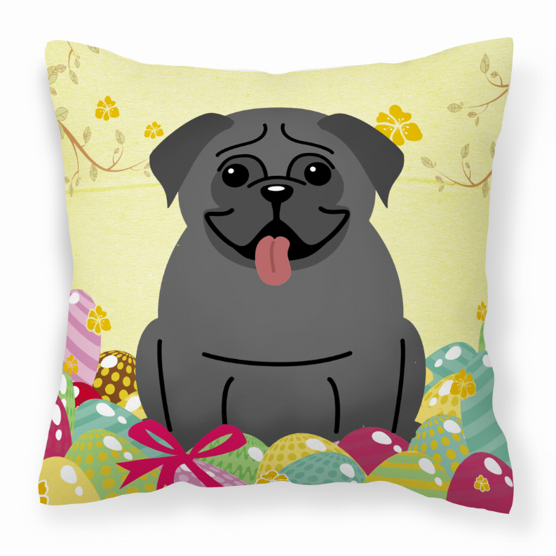 Easter Eggs Design Dog Art Fabric Decorative Pillow