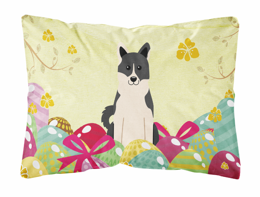 Easter Eggs Dog Art Canvas Fabric Decorative Pillow