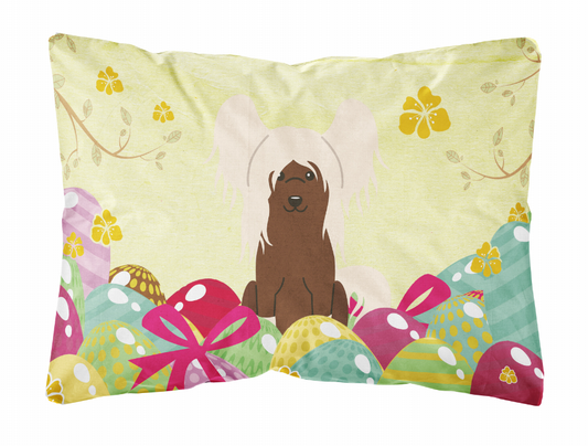 Easter Eggs Dog Art Canvas Fabric Decorative Pillow