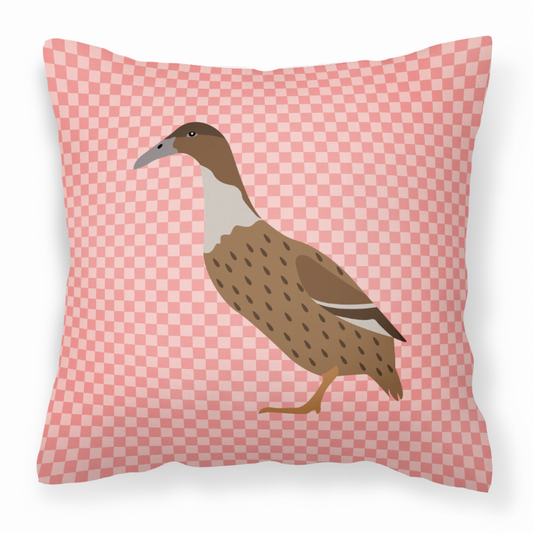 Animal Art Checkboard Design Fabric Decorative Pillow