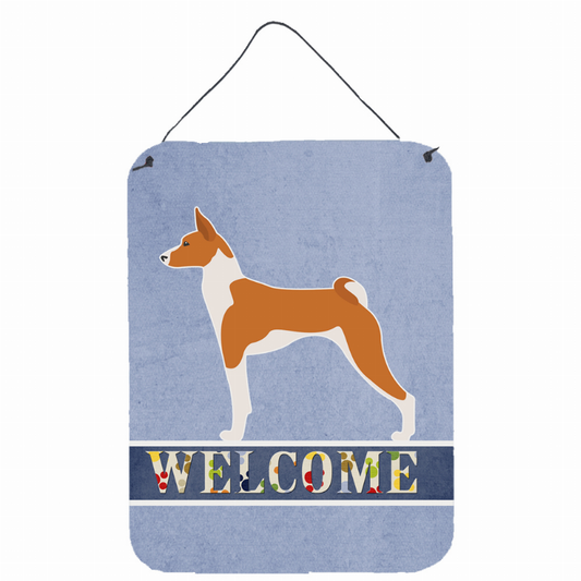 Welcome Sign with Dog Wall or Door Hanging Prints