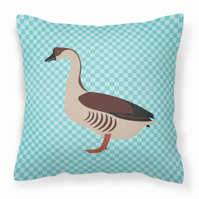 Animal Art Checkboard Design Fabric Decorative Pillow