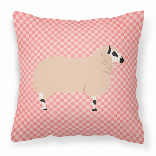 Animal Art Checkboard Design Fabric Decorative Pillow