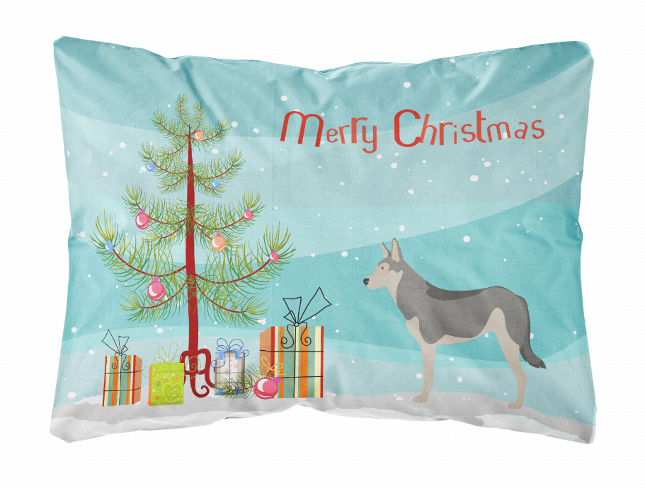 Christmas Tree Dog Art Canvas Fabric Decorative Pillow Style 2