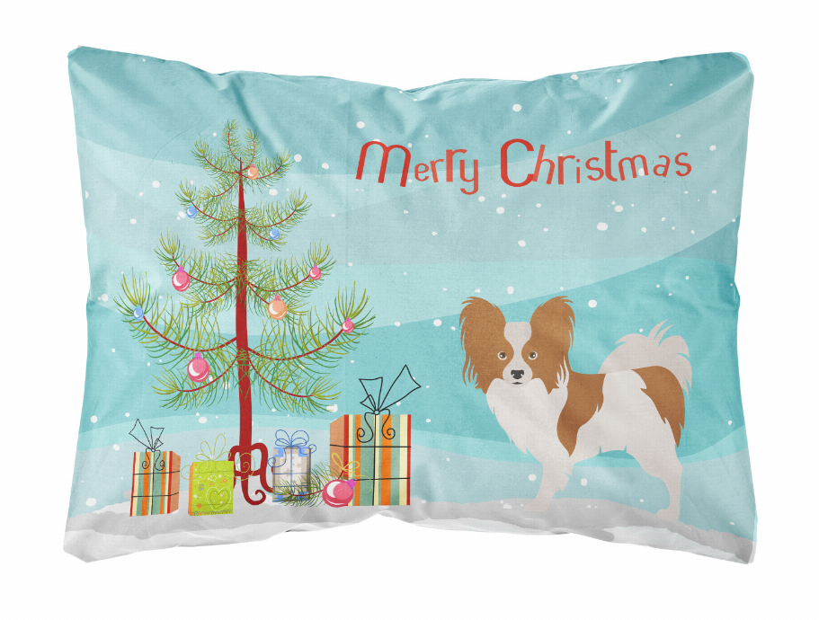 Christmas Tree Dog Art Canvas Fabric Decorative Pillow Style 2