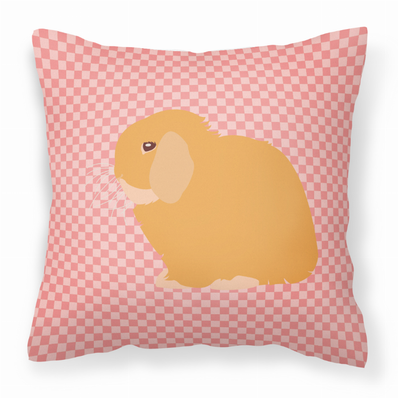 Animal Art Checkboard Design Fabric Decorative Pillow