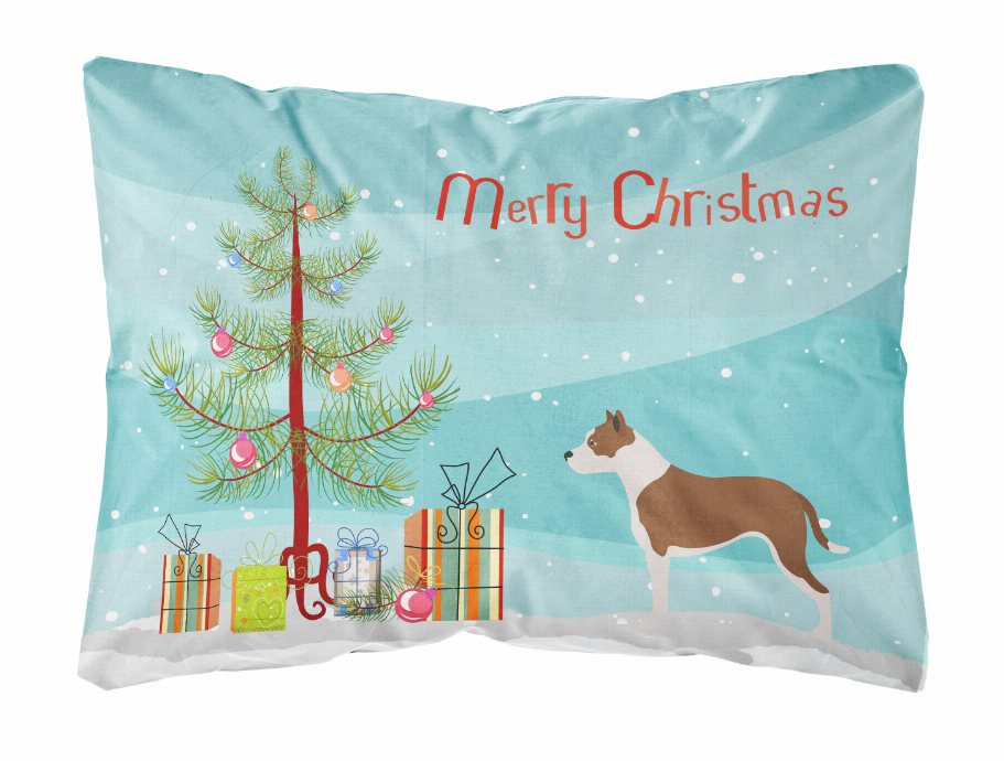 Christmas Tree Dog Art Canvas Fabric Decorative Pillow Style 2