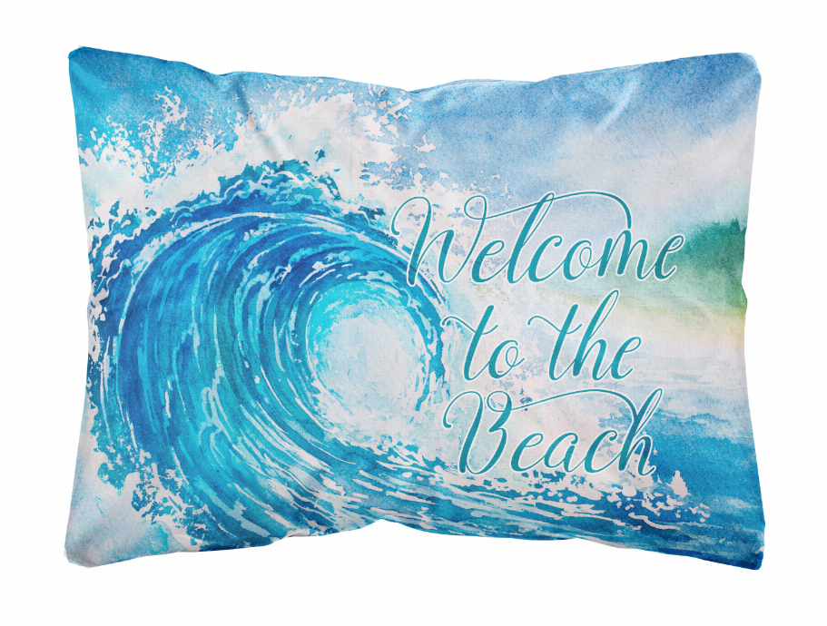 Sealife with Picture Canvas Fabric Decorative Pillow