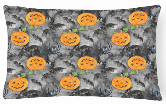 Watercolor Halloween Art Canvas Fabric Decorative Pillow